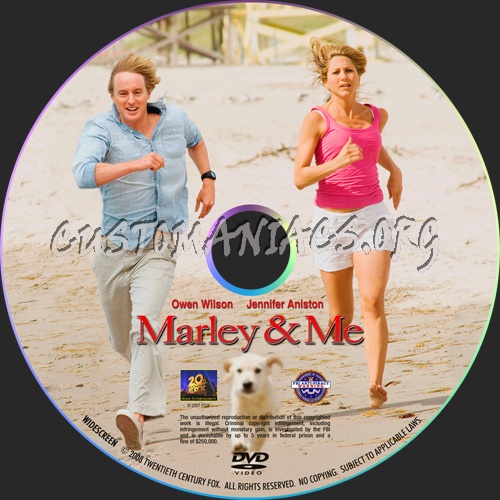 marley and me dvd. Marley amp; Me dvd label