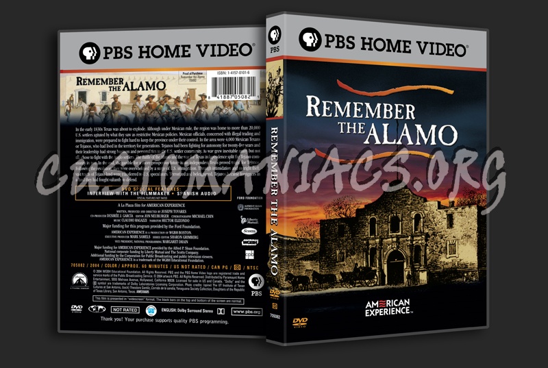 Remember the Alamo dvd cover