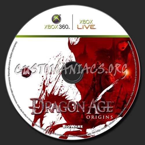 Dragon Age Uldred. Dragon Age: Origins dvd label
