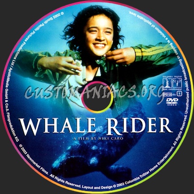 whale rider paikea. Whale Rider dvd label