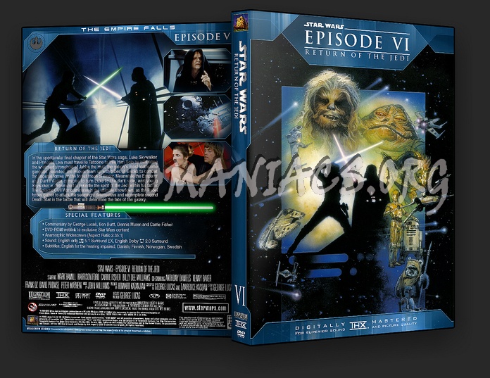 Star Wars Return Of The Jedi Dvd Cover. Star Wars Episode VI - Return Of The Jedi dvd cover