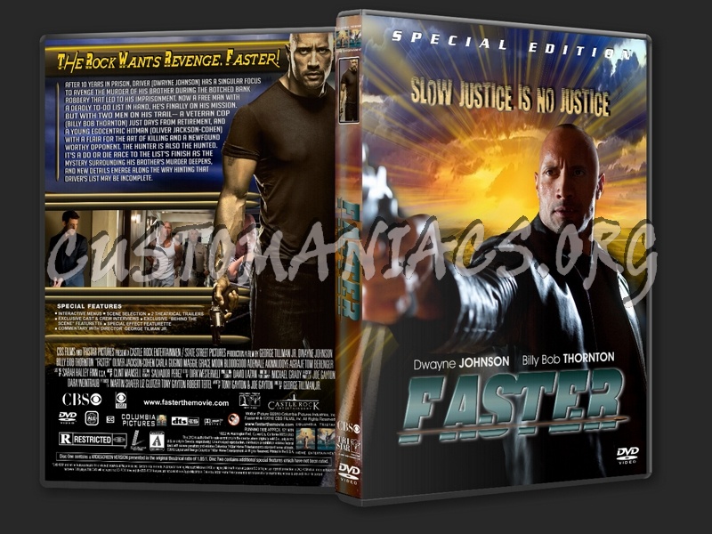 DVD cover or label of Faster - DVD Covers & Labels by Customaniacs, 