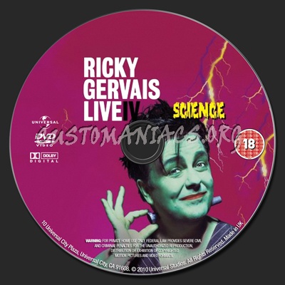 ricky gervais show dvd. Ricky Gervais Live Science dvd