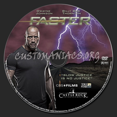 DVD cover or label of Faster - DVD Covers & Labels by Customaniacs, 