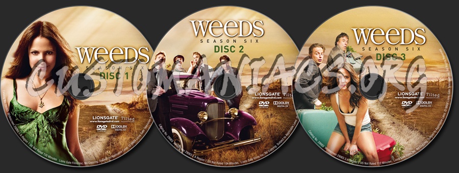 weeds season 6 dvd cover. Weeds Season 6 dvd label