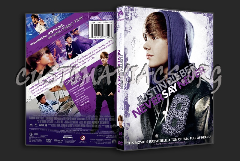 justin bieber never say never dvd cover art. Justin Bieber: Never Say Never