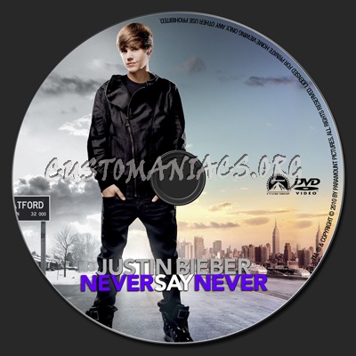 justin bieber never say never dvd label. Justin Bieber Never Say Never