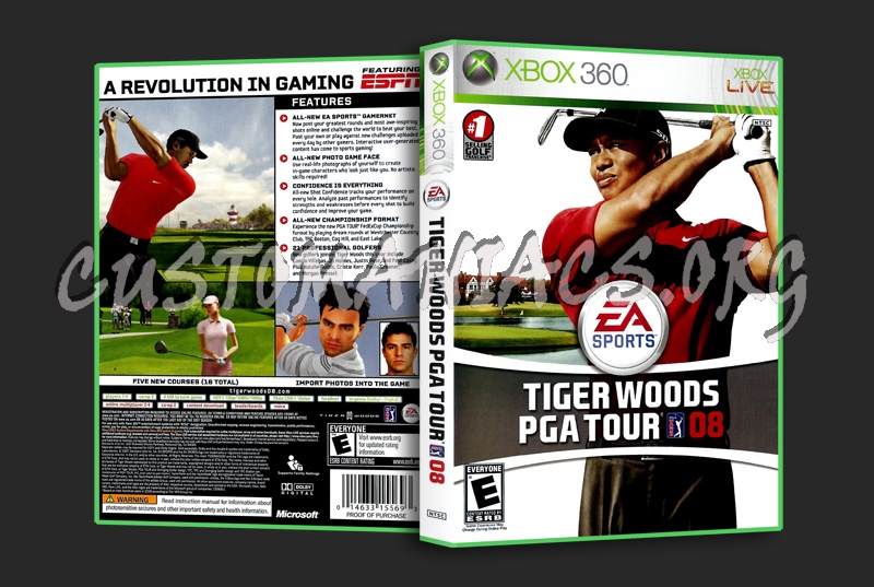 tiger woods pga tour 12 cover. Tiger Woods PGA Tour #39;08 dvd