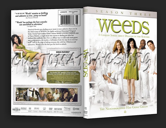 weeds season 3 dvd. Weeds - Season 3 dvd cover