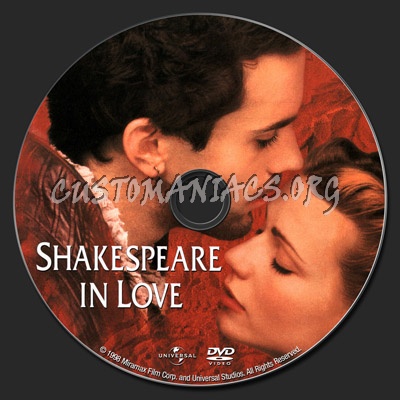 shakespeare in love. Shakespeare In Love dvd label