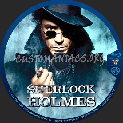 Sherlock Holmes blu-ray label - DVD Covers & Labels by Customaniacs, id: 83018 free download