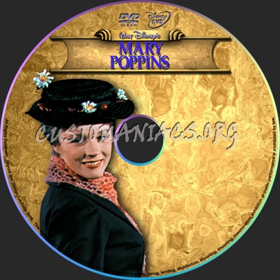 Mary Poppins on Mary Poppins Dvd Label   Dvd Covers   Labels By Customaniacs  Id  9543