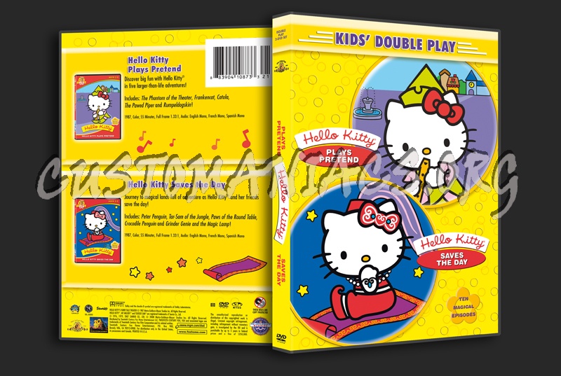 Hello Kitty Playes Pretend / Hello Kitty Saves the Day dvd cover - DVD