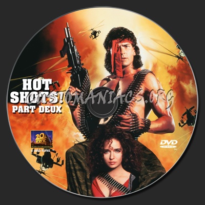 Hot Shots! Part Deux dvd label - DVD Covers & Labels by Customaniacs
