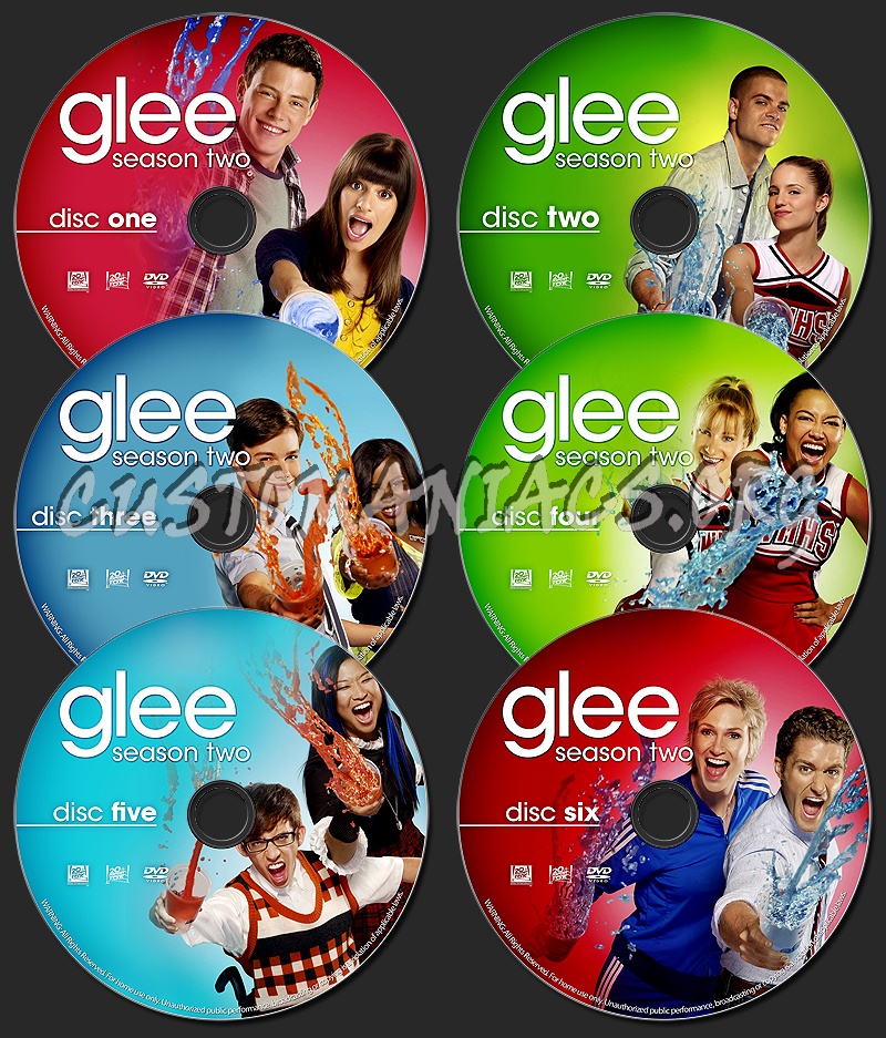 GLEE - Season 2 dvd label - DVD Covers & Labels by Customaniacs, id