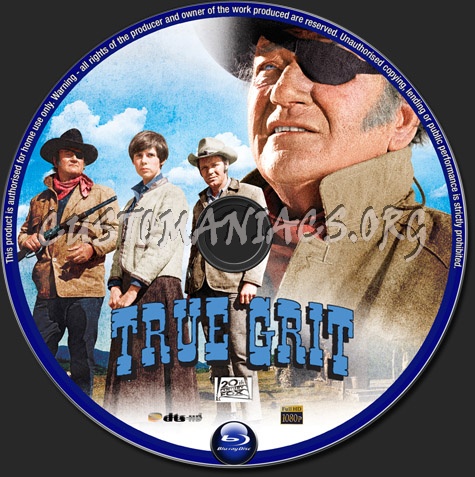 True Grit (1969) blu-ray label - DVD Covers & Labels by Customaniacs