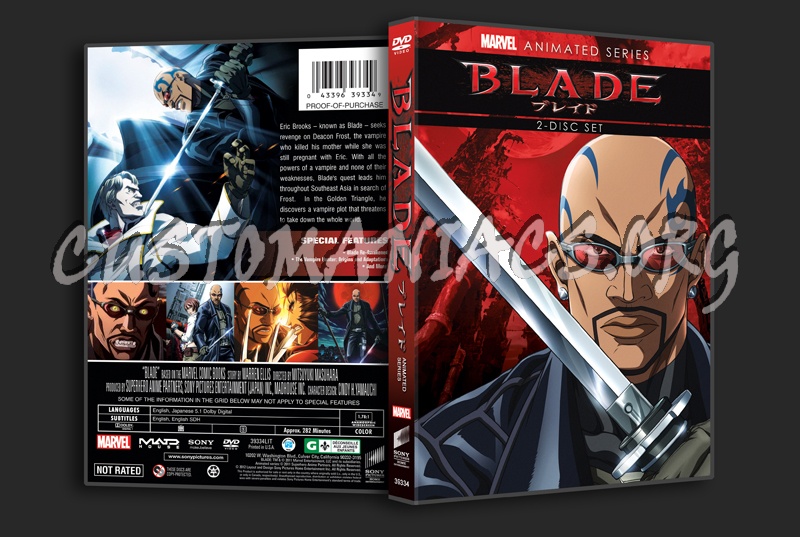 Blade Animated Series dvd cover - DVD Covers & Labels by Customaniacs