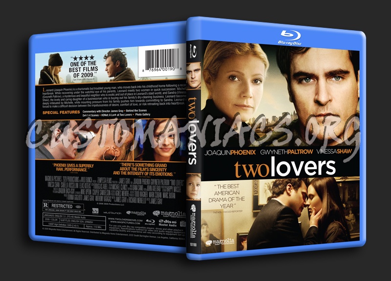 Two Lovers blu-ray cover - DVD Covers & Labels by Customaniacs, id