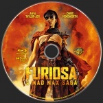 Furiosa A Mad Max Saga (2024) Blu-ray Label blu-ray label
