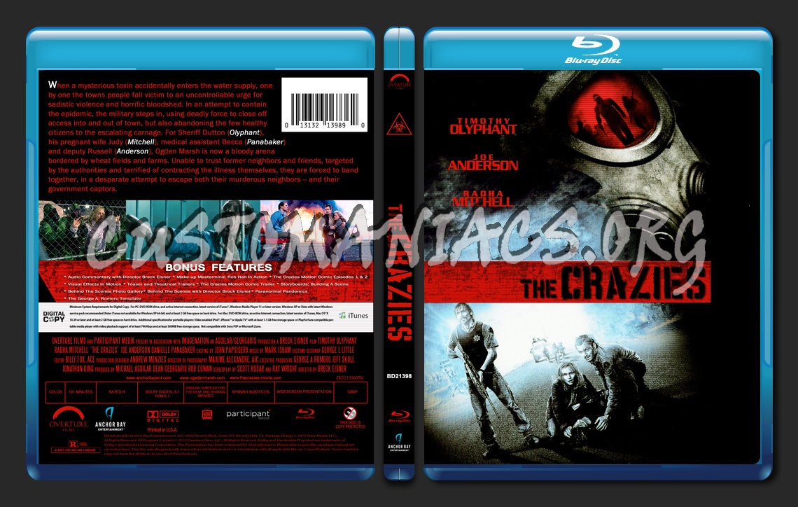 Amazoncom: The Crazies Blu-ray: Lane Carroll, WG