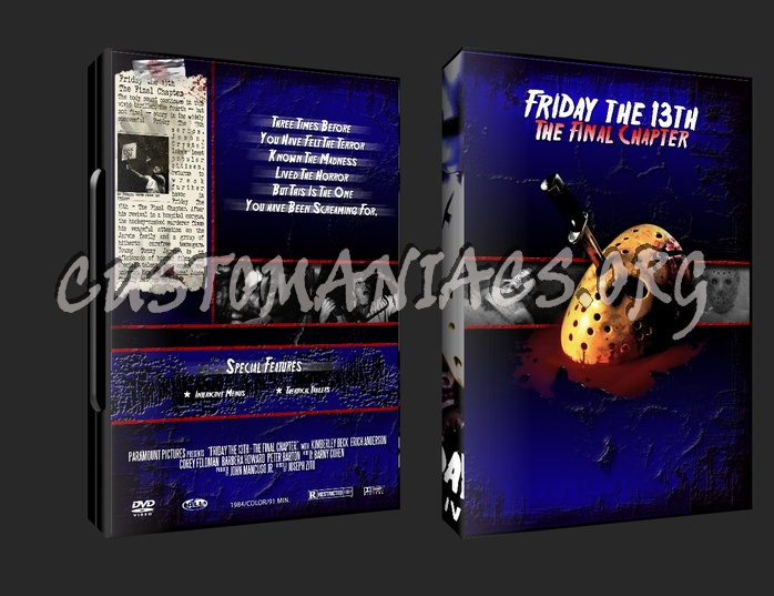 Halloween Friday the 13th Nightmare On Elm Street Hellraiser dvd cover DVD 