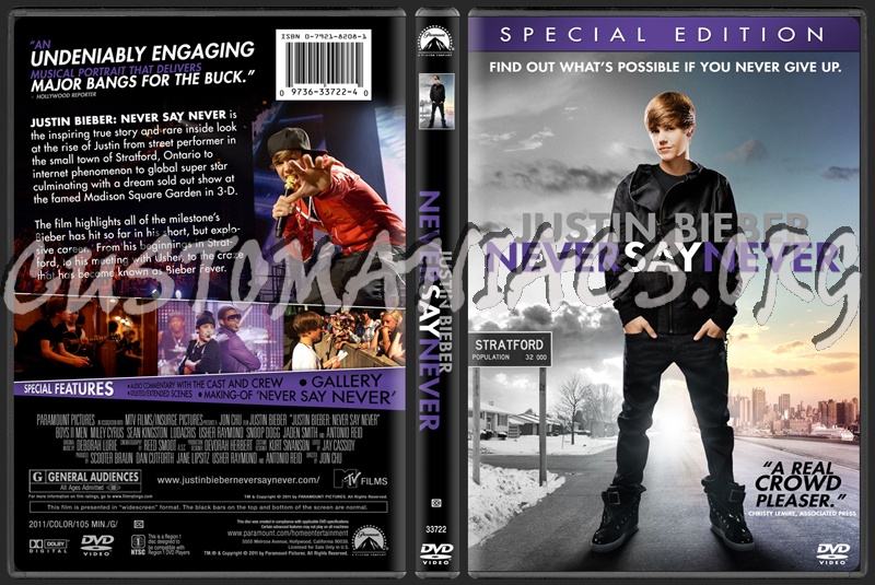 Justin Bieber: Never Say Never justin bieber never say never 2011 dvd cover. Justin Bieber: Never Say Never