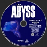 The Abyss (1989) 4K UHD Blu-ray Custom Label blu-ray label