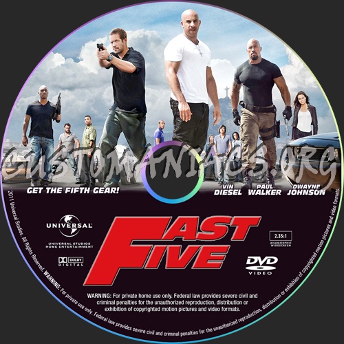 fast five dvd cover. Fast Five