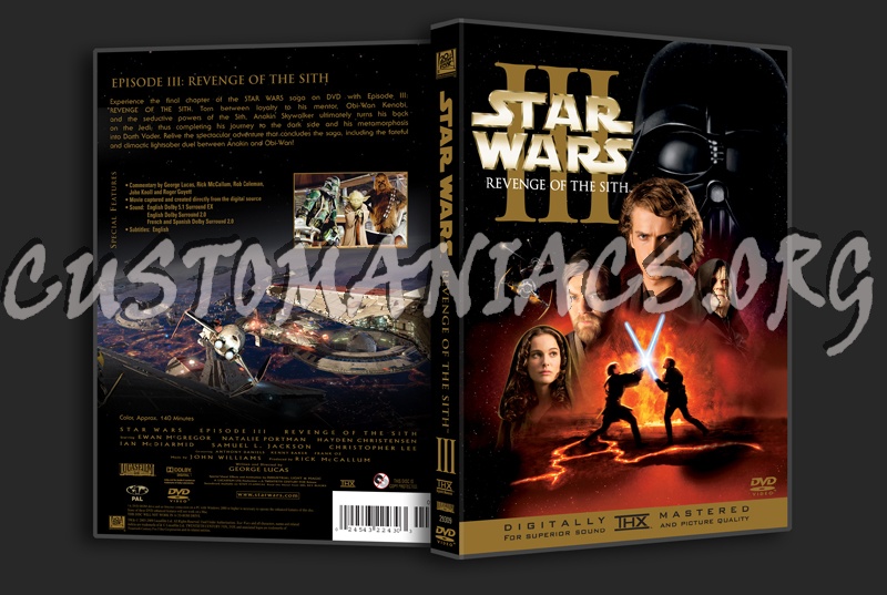Star Wars Revenge Of The Sith Dvd Cover. Star Wars III Revenge of the