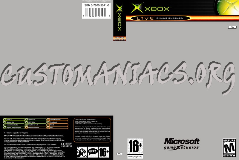 dvd cover template. Xbox Cover Template