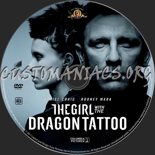 The Girl With The Dragon Tattoo Dvd Label