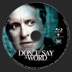 Don't Say a Word blu-ray label
