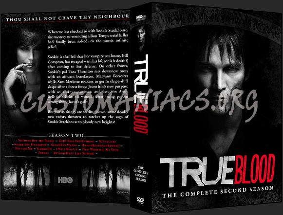 true blood season 3 dvd cover. True Blood - Season 2