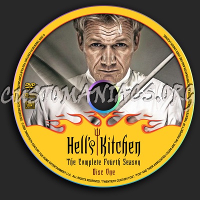 Seasonhells Kitchen on Hell S Kitchen   Season 4 Dvd Label