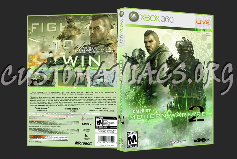Call of Duty: Modern Warfare 2 call of duty modern warfare 2 cover xbox 360. Call of Duty: Modern Warfare 2
