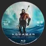 Aquaman and the Lost Kingdom blu-ray label