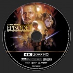 Star Wars: Episode I - The Phantom Menace 4K blu-ray label