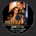 Star Wars: Episode II - Attack of the Clones 4K blu-ray label