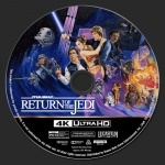 Star Wars: Return of the Jedi 4K blu-ray label