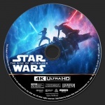 Star Wars: The Rise of Skywalker 4K blu-ray label