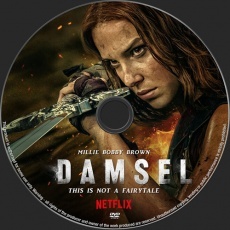 Damsel dvd label