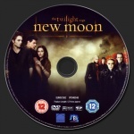 The Twilight Saga - New Moon dvd label