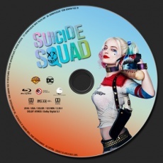 Suicide Squad blu-ray label