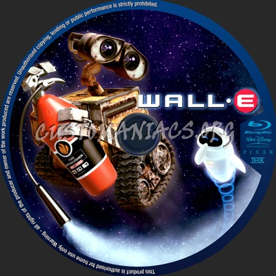 Wall E blu-ray label