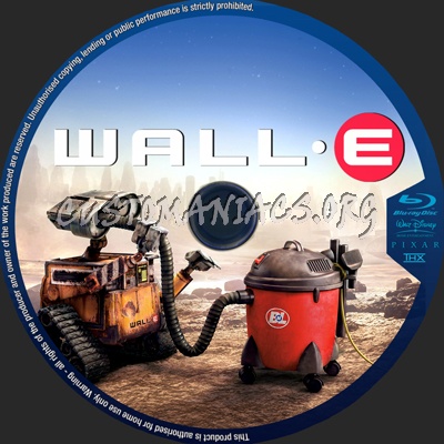 Wall E blu-ray label