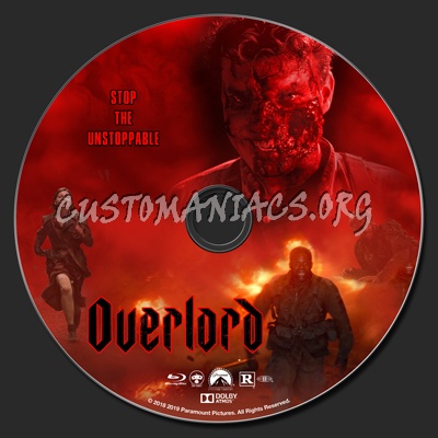 Overlord (2018) blu-ray label