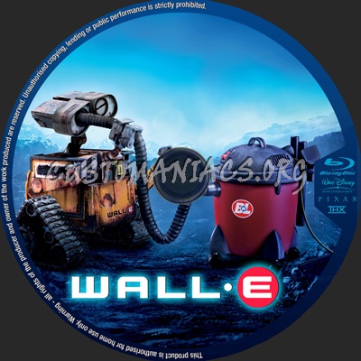 Wall E blu-ray label