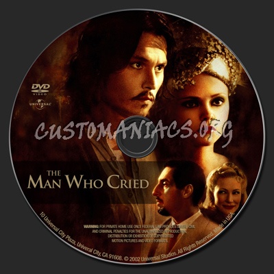 The Man Who Cried dvd label