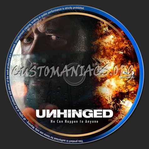 Unhinged (2020) blu-ray label