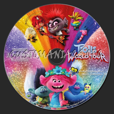 Trolls: World Tour dvd label